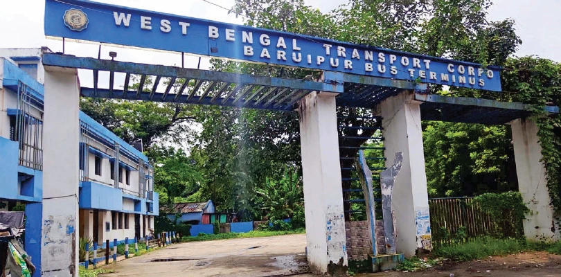 বারুইপুরের টার্মিনাসে দেখা নেই বাসের, জঙ্গলে ভরে গিয়েছে গোটা এলাকা