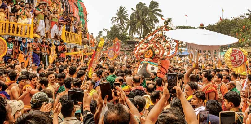 পুরীতে কড়া নিরাপত্তায় উলটো রথ