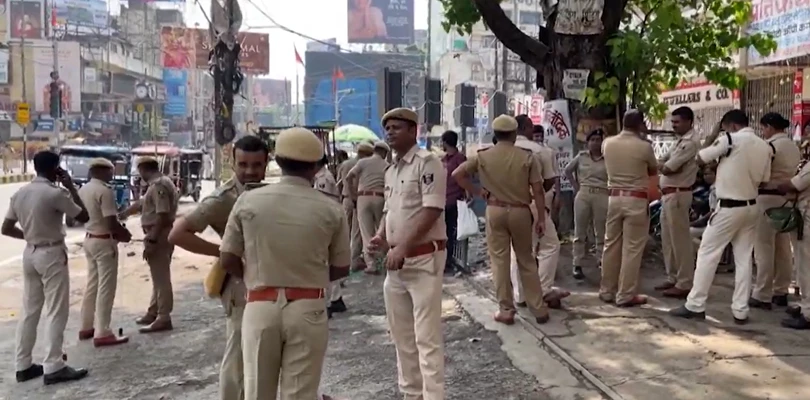প্রশ্নফাঁস কাণ্ডের প্রতিবাদে বামেদের ডাকা বিক্ষোভ কর্মসূচীর আগে পাটনায় নিরাপত্তার কড়াকড়ি