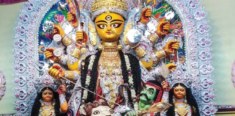 আজ কালনায় শুরু মহিষমর্দিনী মাতার পুজো