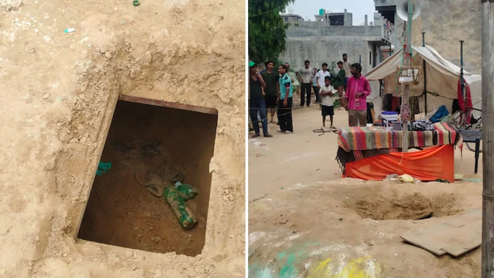 জ্যান্ত কবরের স্টান্ট, মাটির নীচে চাপা পড়ে মৃত্যু যুবকের