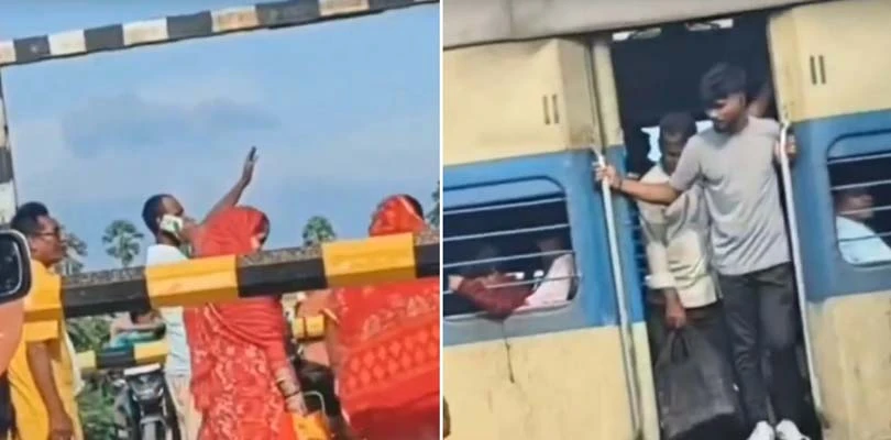 হাতের ইশারায় ট্রেন থামল বিহারে