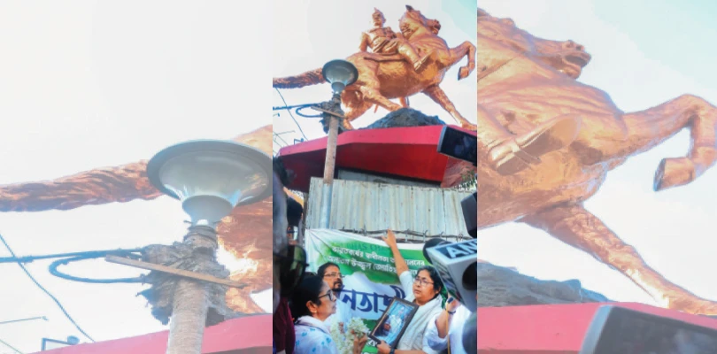 নেতাজিকে অপমান করেছে বিজেপি, শ্যামবাজারে শ্রদ্ধা জানিয়ে তোপ মমতার