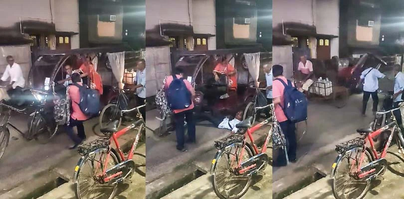 হর্নে বিরক্ত হয়ে চালককে টেনে  রাস্তায় ফেলল সাইকেল আরোহী