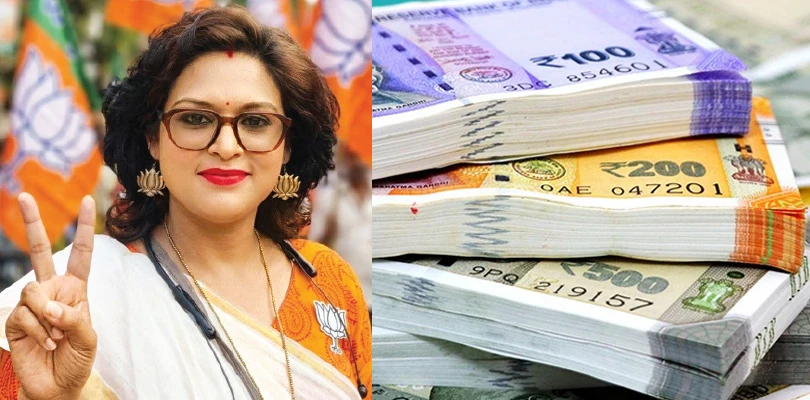 তোলাবাজির ছবি ভাইরাল, সাসপেন্ড বিজেপি নেত্রী