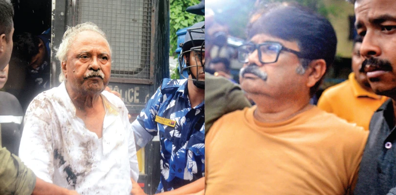 নজিরবিহীন বিক্ষোভের মুখে নির্মল, খড়দহ থানার সামনে যথেচ্ছ নিগ্রহ