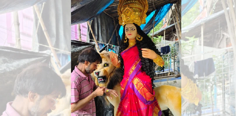 স্বাধীনতা দিবস উপলক্ষ্যে কুমোরটুলিতে  ভারতমাতা মূর্তির বরাত, খুশি মৃৎশিল্পীরা