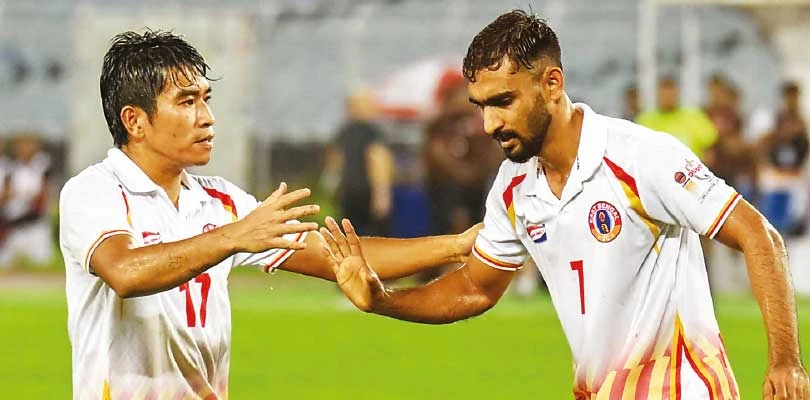 বিষ্ণুর গোলে শেষ চারে ইস্ট বেঙ্গল
