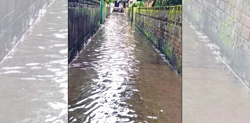 কোনো ওয়ার্ডেই নর্দমা পরিষ্কার হচ্ছে না, অভিযোগ নাগরিকদের,জলমগ্ন বারুইপুরের ৪ ও ১৪ নম্বর ওয়ার্ড