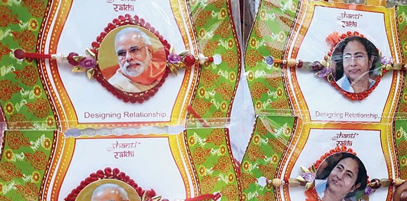 কৃষ্ণনগরে মোদি, মমতা ও পদ্মের রাখি নিয়ে উন্মাদনা