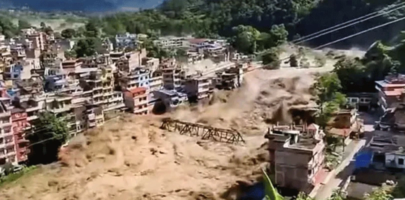 উত্তর নেপালে  মহাপ্রলয়, ভয়াবহ হড়পা বানে ভেসে গেল একের পর এক গ্রাম