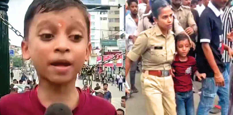 ‘মুখ্যমন্ত্রী পদত্যাগ করুন’, গলা উঁচিয়ে স্লোগান ৬ বছরের খুদের, বিহারের বিক্ষোভে নাবালককে আটক? দাবি খারিজ পুলিশের