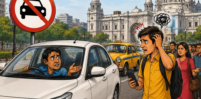 কলকাতার রাজপথে এদেনি চলবে না কোনো অ্যাপ ক্যাব, বাড়তে পারে ভোগান্তি