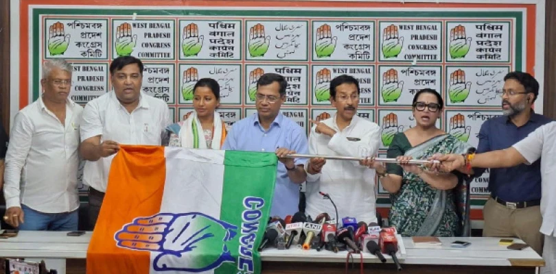 কংগ্রেসে যোগ প্রাক্তন তৃণমূল বিধায়ক সপ্তর্ষির