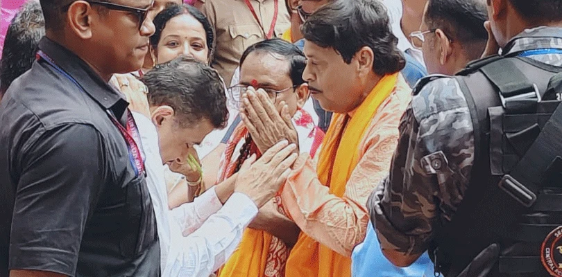 তারাপীঠ মন্দিরে মুখ্যমন্ত্রী শুভেন্দু অধিকারী