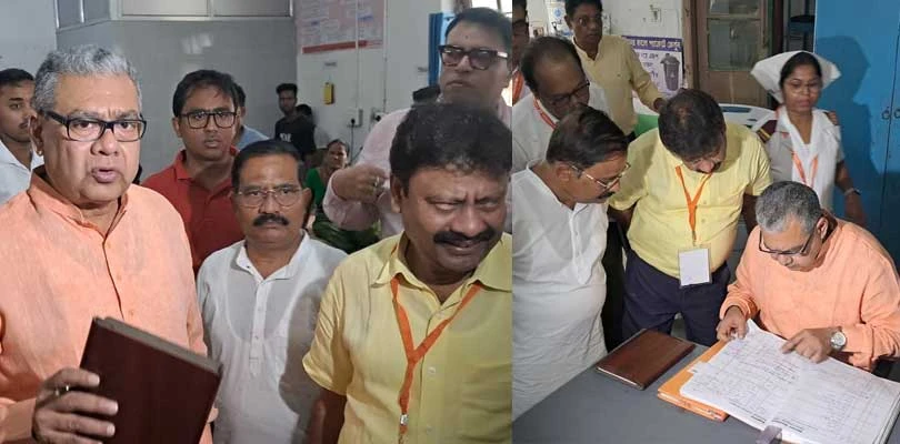 মুখ্যমন্ত্রীর সফরের আগে হাসপাতালে স্বাস্থ্যমন্ত্রীর সারপ্রাইজ ভিজিট