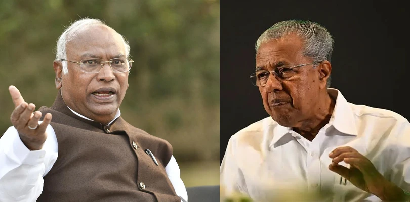 পড়ুয়াদের উপর কংগ্রেস সরকারের লাঠিচার্জ, খা‌ড়্গেকে চিঠি বিজয়নের