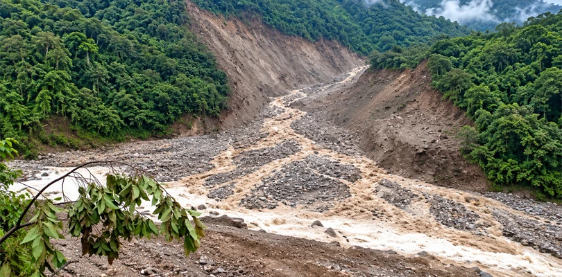 উত্তর সিকিমে ভয়াবহ ধস, তিস্তার জলপ্রবাহে বাধা, সতর্কতা জারি প্রশাসনের