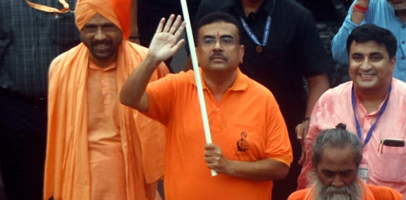 গেরুয়া সম্মান যাত্রায় মুখ্যমন্ত্রী শুভেন্দু অধিকারী