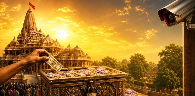 রামমন্দিরের প্রণামি চুরির ১০৫টি ঘটনা ধরা পড়েছে সিসি ক্যামেরায়