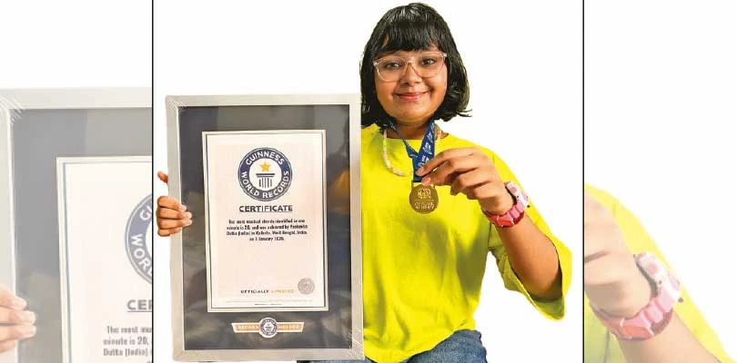 গিনেস বুকে নাম মধ্যমগ্রামের যশমিতার