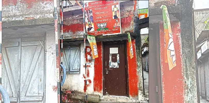 বাঁশদ্রোণীতে কংগ্রেসের কার্যালয় দখল, অভিযোগের তির বিজেপির দিকে