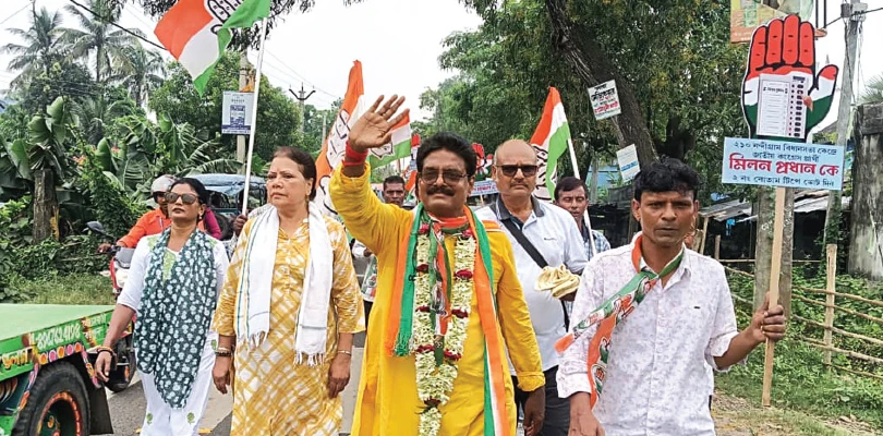 নন্দীগ্রামে উপনির্বাচন: জামিন পেয়েই প্রচারে মিলন, বার্তা সম্প্রীতির