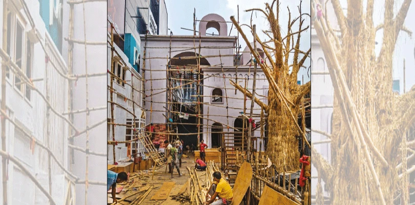 প্রথমবার দুর্গার বন্দনায় সাউথ সিটি মল, থিম ‘পুজো শপিংয়ের বিবর্তন’