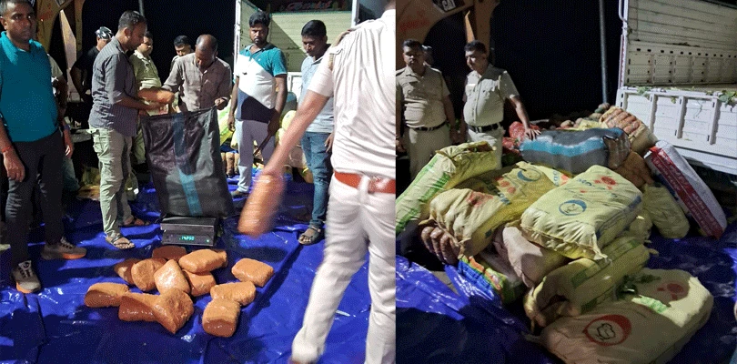 বারুইপুর থেকে উদ্ধার বিপুল পরিমাণ গাঁজা, গ্রেপ্তার তিন