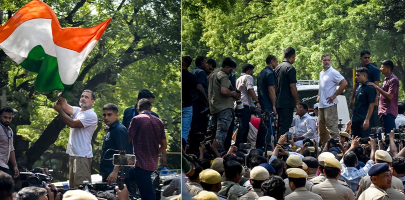 ‘গণতন্ত্র বাঁচাও’ স্লোগানে উত্তাল সংসদ চত্বর, বিরোধীদের দাবি জ্ঞানেশ কুমারের পদত্যাগ
