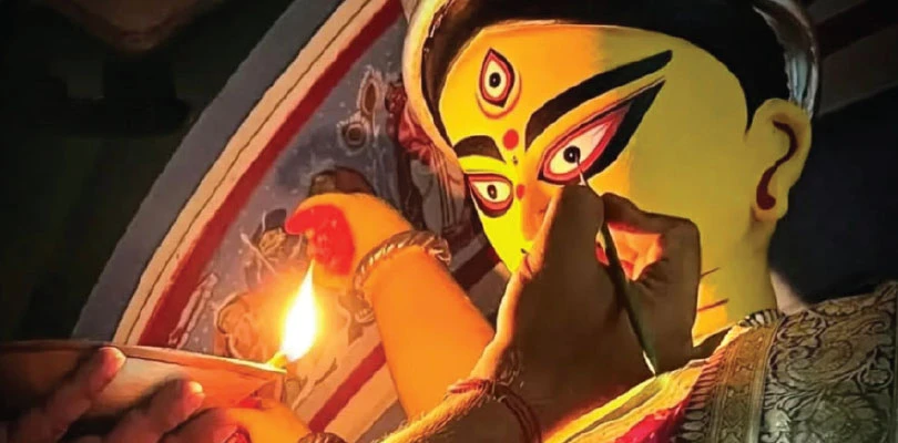 চিলাপাতায় গহীন জঙ্গলে উমা আরাধনায় বনকর্মীরা, রাত ৯টার পর বাজে না ঢাক