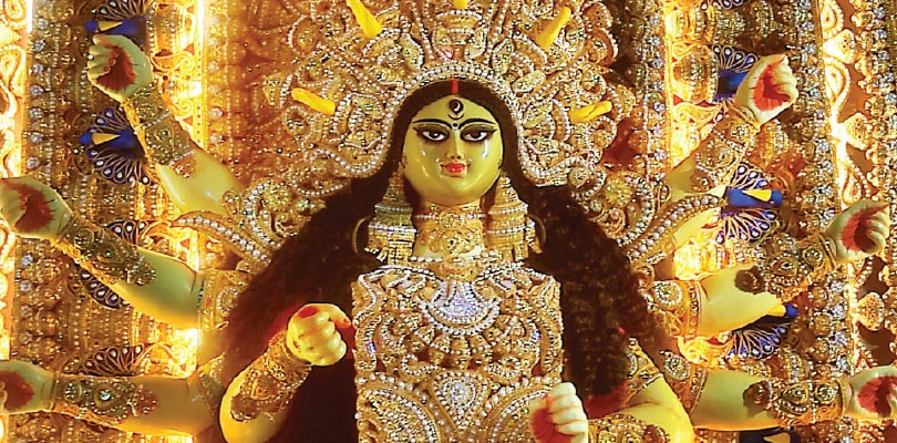 শতবর্ষে খিদিরপুর সর্বজনীন, দুর্গার সঙ্গে মিলেমিশে এক দেশমাতৃকা