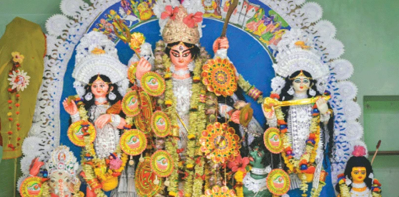 বৈদিক পুজোয় তন্ত্রের ছোঁয়া, চক্রবর্তী বাড়িতে ৩০০ বছরের ঐতিহ্য অটুট