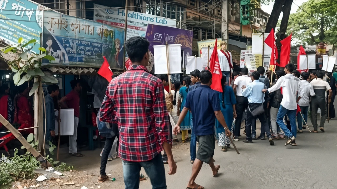 পূর্ব মেদিনীপুরে ছাত্র  সংগঠনের সম্মেলন ঘিরে তুমুল উত্তেজনা, লাঠিসোটা নিয়ে হামলা, রক্তারক্তি