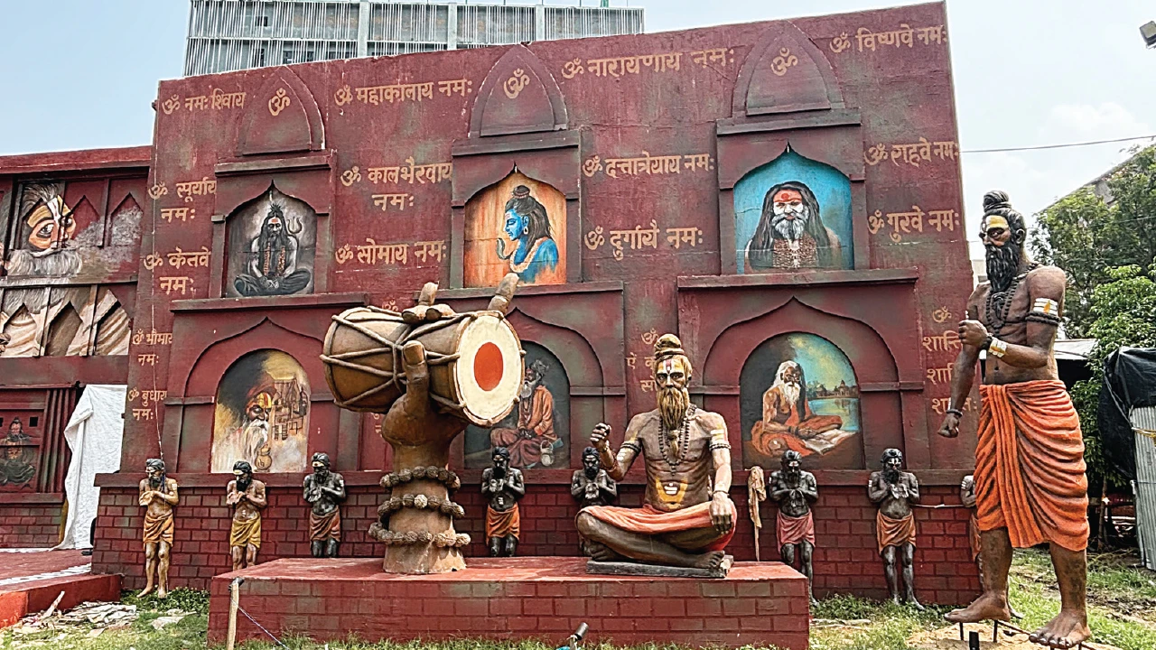 ‘অমৃত মহোৎসবে’ নিউটাউনের ডি বি ব্লক সর্বজনীনে এবার ‘মহাকুম্ভ’