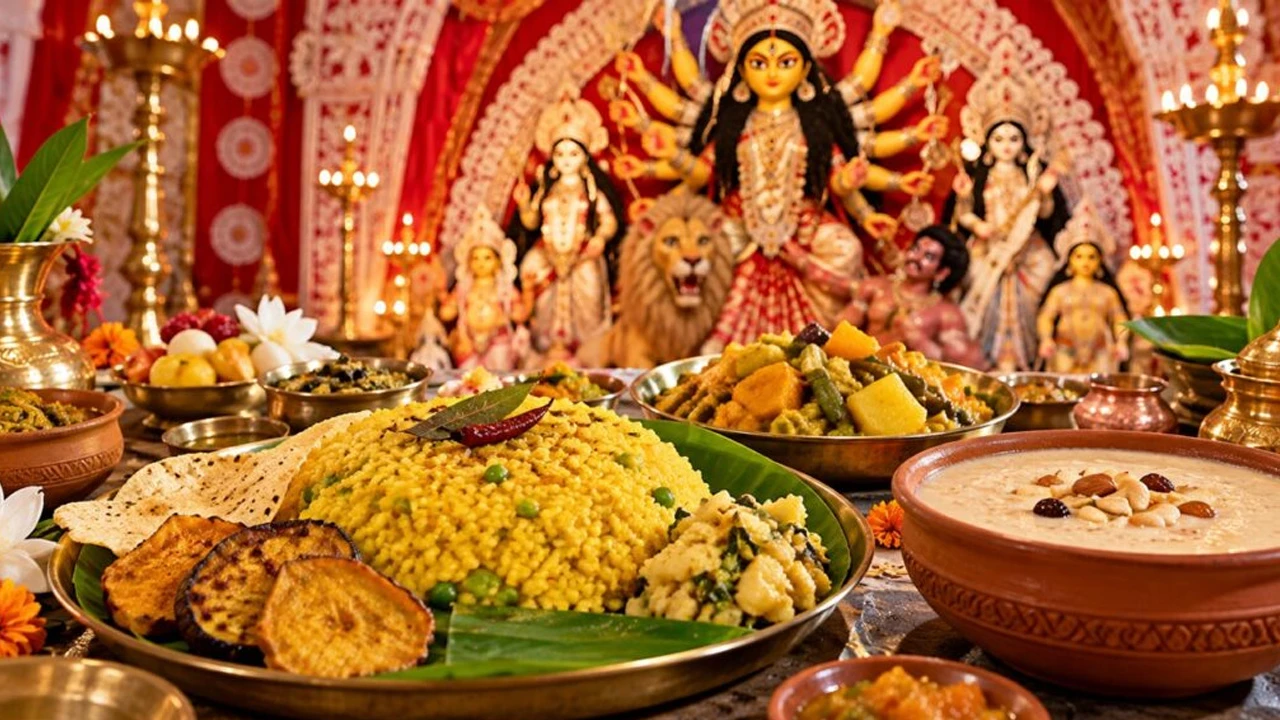 বনেদি বাড়ির পুজোর ভোগ, দশভুজার থালায় কলকাতার হারিয়ে যাওয়া রসনা