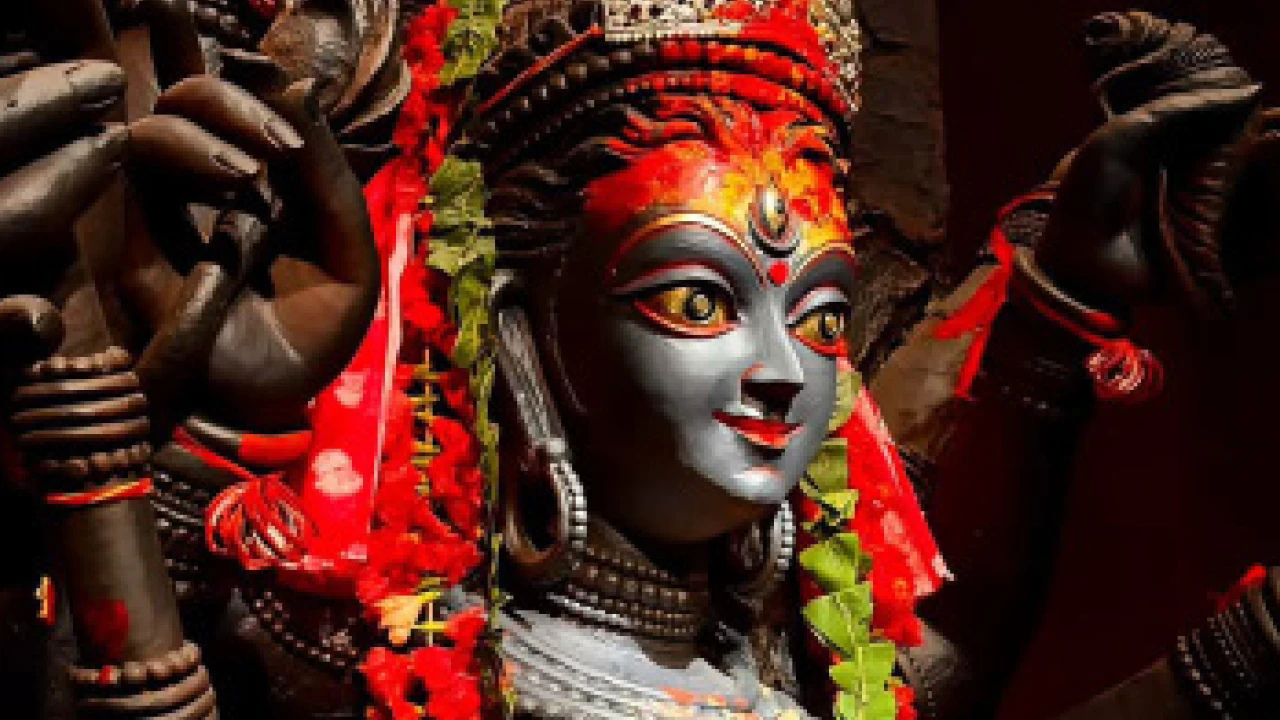 নলিন সরকার স্ট্রিটের পুজোয় ‘জললিপি’, ভাবনায় নদী দূষণ থেকে ভবিষ্যৎ সভ্যতা