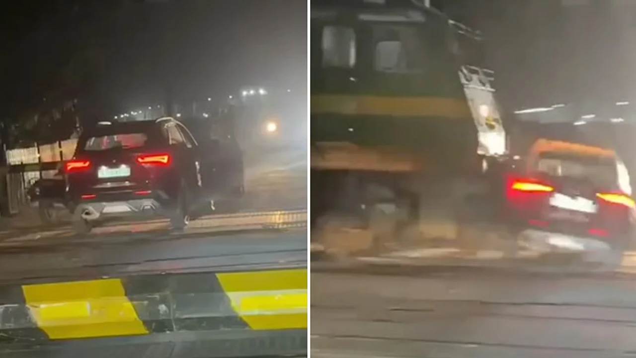 লেভেল ক্রসিংয়ে ট্রেনে আটকাল গাড়ি, বরাতজোরে প্রাণরক্ষা চালকের, মদ্যপ গেটম্যানের বিরুদ্ধে গাফিলতির অভিযোগ