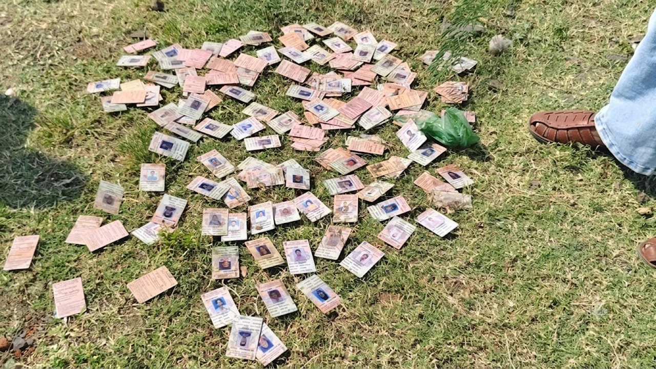 নদীতে ভেসে এল শয়ে শয়ে ভোটার কার্ড! থানায় অভিযোগ দায়ের কংগ্রেসের