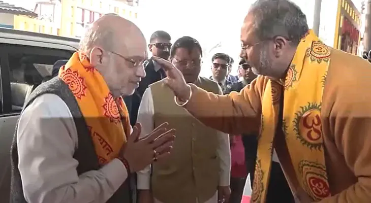 হরিদ্বার পৌঁছলেন কেন্দ্রীয় স্বরাষ্ট্রমন্ত্রী অমিত শাহ