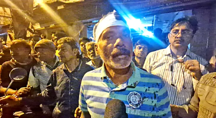 লিলুয়া স্টেশন রোডে প্রোমোটার আশ্রিত  দুষ্কৃতীদের তাণ্ডব, মাথা ফাটল দোকানির
