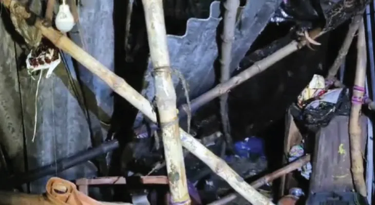 পুড়ল বাড়ি, পাশের দেওয়াল ভেঙে জখম ৪