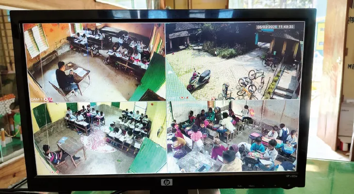 সন্তানদের কার্যকলাপ বাড়িতে বসেই দেখবেন অভিভাবকরা, শ্যামপুরের প্রাথমিক বিদ্যালয়ে এবার সিসি ক্যামেরা