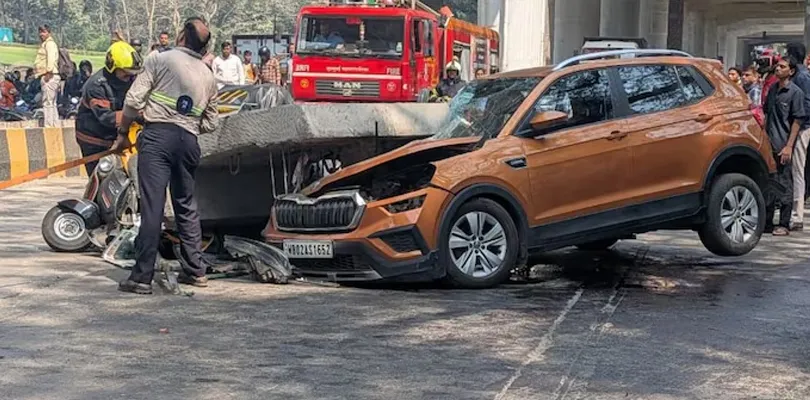 মুম্বইয়ে ভেঙে পড়ল নির্মাণাধীন মুম্বই মেট্রোর পিলার, জখম চার