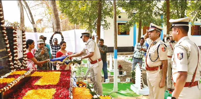 শিলদায় মাওবাদী হামলায় শহিদ ২৪ জওয়ানের স্মৃতিতে তর্পণ