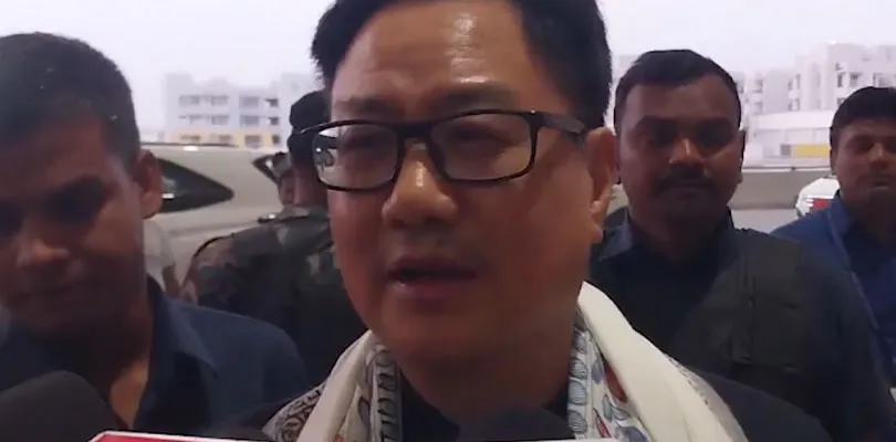 বিহারের পাটনায় গেলেন কেন্দ্রীয় মন্ত্রী কিরেন রিজিজু