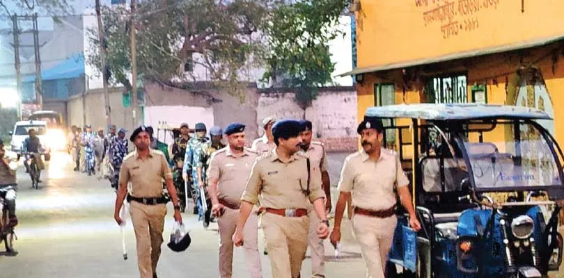হাওড়া গ্রামীণে পুলিশের রুট মার্চ