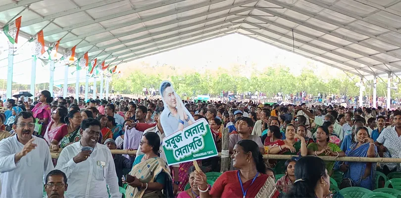 পাথরপ্রতিমায় অভিষেক বন্দ্যোপাধ্যায়ের সভায় উপচে পড়া ভির