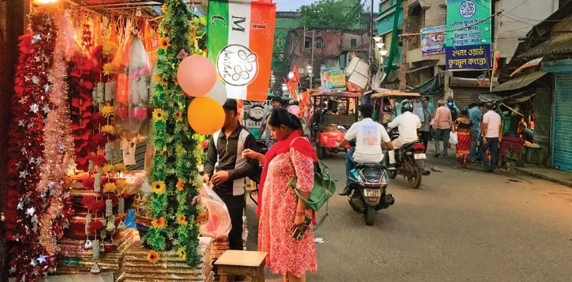 মধ্য হাওড়ায় বাজার এলাকাগুলির সংস্কার ও  আধুনিকীকরণের বার্তা দিয়ে প্রচার তৃণমূলের