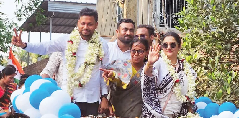 শামিম আহমেদের সমর্থনে রোড শো জুন মালিয়ার, উৎসাহী মানুষের ভিড়